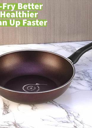 TECHEF - Art Pan 12" Wok/Stir-Fry Pan, Coated 5 times with Teflon Select Non-Stick Coating (PFOA Free) - Made in Korea