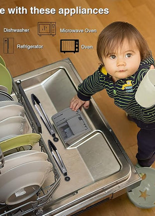 Kitchen Tongs Set of 3, Black Cooking Tongs with Silicone Tips, Non-Stick Non-Scratch Heat Resistant Tongs for Grilling Cooking BBQ Buffet Salad (Black, 7/9/12 Inch)