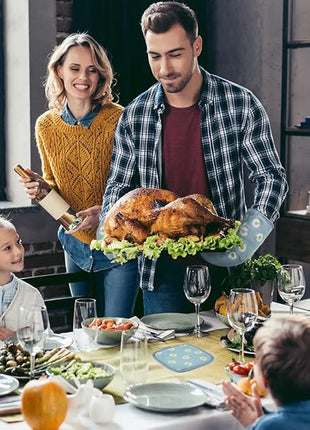 AUAUY Oven Mitts and Pot Holders, 392°F Heat Resistant Cooking Gloves and Hot Pads, Baking Mittens Grilling Gloves BBQ Gloves. Non-Slip Kitchen Mittens Home Essentials for Oven Cooking Baking Grilling