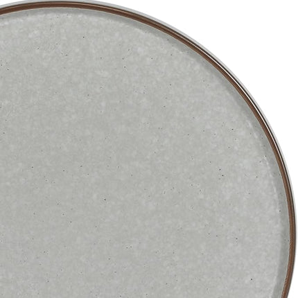 Gibson Elite Gelston Stoneware Matte Reactive Glaze 16 Piece (Service for 4) Plates and Bowl Dinnerware Set - Grey