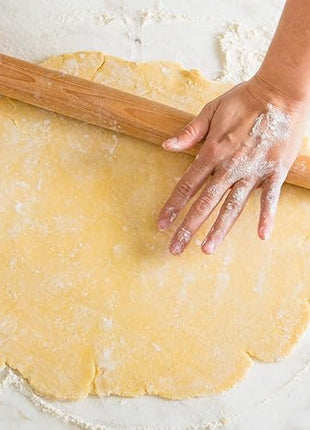 French Rolling Pin – 18 Inch Wooden Dough Roller for Baking Pizza, Pie Crust, Cookies & Pasta | Essential Kitchen Tool & Gift for Bakers, Chefs & Home Cooks