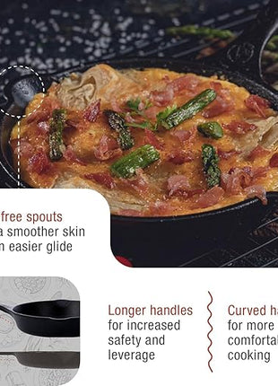 Victoria 6.5 Inch Mini Cast Iron Skillet. Small Frying Pan,Seasoned with 100% Kosher Certified Non-GMO Flaxseed Oil (SKL-206)