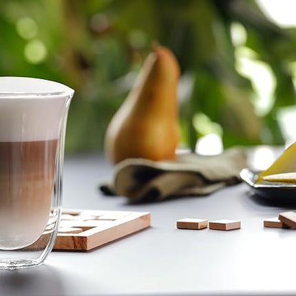 De'Longhi 5513214601 Cappuccino Glasses, 270 milliliters