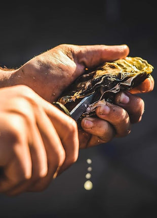 Outset 76225 Cast Iron Oyster Grill Pan, 12 Cavities, Black