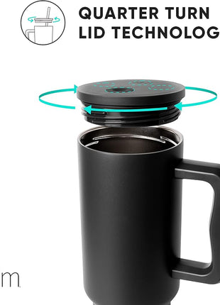 Simple Modern 40 oz Trek Tumbler with Handle and Straw Lid | Cup Holder Friendly Insulated Stainless Steel Travel Mug | Graphite (Pack of 12)