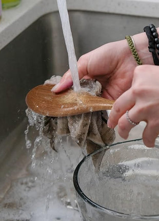 Acacia Wooden Spoons for Cooking: 5-Piece Kitchen & Cooking Utensils Set - Wooden Spatula, Slotted & Pasta Spoon - Essential Wooden Utensil Set