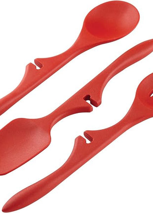 Rachael Ray Silicone Lazy Tools Set, Red, 3-Piece, Tools and Gadgets