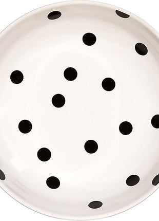 Kate Spade New York Deco Dot Salad Bowl, 5.60 LB, White