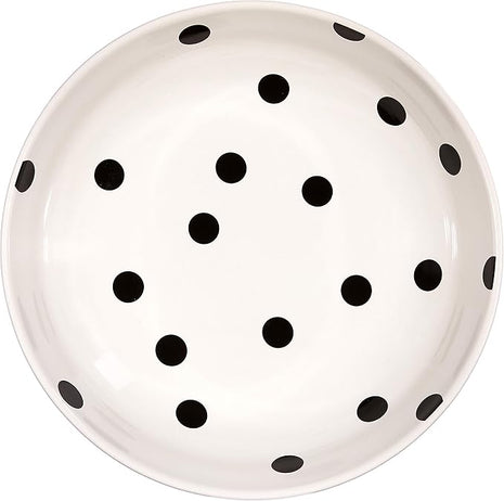 Kate Spade New York Deco Dot Salad Bowl, 5.60 LB, White