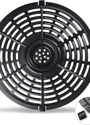 Air Fryer Grill Pan for Power XL 5QT Air fryer, 8.7'' 5QT Round Non-Stick Replacement Tray Rack Parts Accessories Crisper Plate Grill Plate, Dishwasher Safe