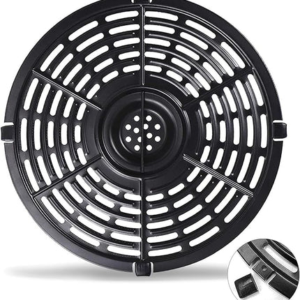 Air Fryer Grill Pan for Power XL 5QT Air fryer, 8.7'' 5QT Round Non-Stick Replacement Tray Rack Parts Accessories Crisper Plate Grill Plate, Dishwasher Safe
