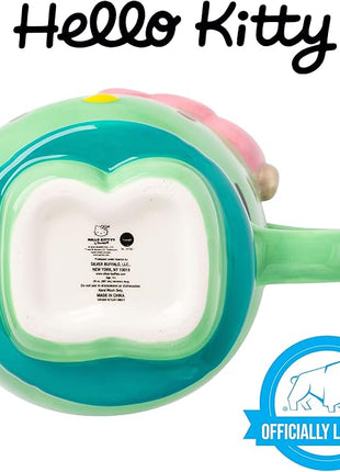 Silver Buffalo Sanrio Hello Kitty Frankenstein Halloween Costume 3D Sculpted Ceramic Mug, 20 Ounces