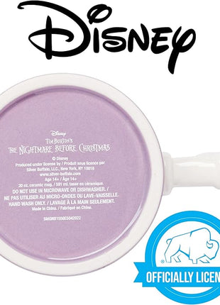 Silver Buffalo Disney Nightmare Before Christmas Featuring Lock, Shock, and Barrel Tub 3D Sculpted Handle Ceramic Mug, 20 Ounces