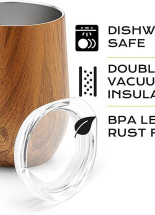 BALIBETOV 5 pcs large Yerba Mate Cup and Bombilla Kit, Includes one 8 oz Yerba Mate Gourd with Lid, Two Bombillas Mate Straw and one cleaning brush (Wood, 8.00)