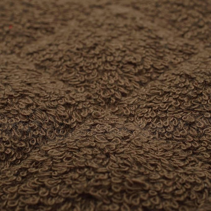 100% Cotton Kitchen Everyday Basic Terry Pot Holder Heat Resistant Coaster Potholder for Cooking and Baking Set of 5 Brown