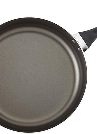 Farberware Dishwasher Safe Nonstick Jumbo Cooker/Saute Pan with Helper Handle - 6 Quart, Black