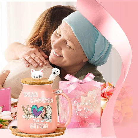 Gifts for People with Cancer Funny Mug Care Gift For Woman Get Well Gift for Women After Surgery Breast Cancers Gifts for Woman Thinking of You Presents for Womens Feel Better Present