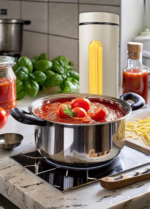 Home Basics Retro Kitchen Canisters For Countertop (4 Piece Set) Grey Glass with Metal Finish; See-Through Windows; Great For Flour, Coffee, Sugar, Dry Ingredients, Snacks