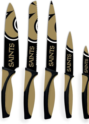 NFL New Orleans Saints 5-Piece Kitchen Knife Set