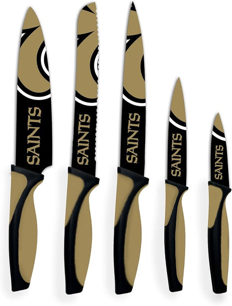 NFL New Orleans Saints 5-Piece Kitchen Knife Set