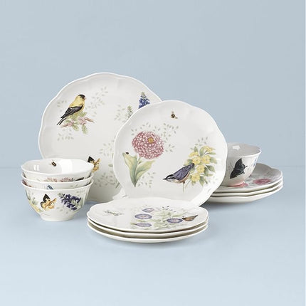 Lenox 883319 Butterfly Meadow Flutter 12Pc Dinnerware Set,Multicolor
