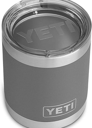 YETI Rambler 10 oz Lowball, Vacuum Insulated, Stainless Steel with Standard Lid