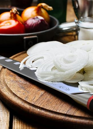 Dalstrong Santoku Knife - 7 inch - Phantom Series - Japanese High-Carbon AUS8 Steel - Pakkawood Handle - Razor Sharp Kitchen Knife - Asian Vegetable Knife - Sheath Included