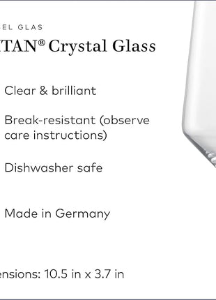 ZWIESEL GLAS Pure Bordeaux Red Wine Glass (Set of 6), Bordeaux Glasses for Red Wine, Dishwasher-Safe Tritan Crystal Glasses, Made in Germany (23 Ounce)
