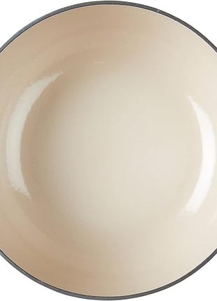 Lodge 7.5 Quart Enameled Cast Iron Dutch Oven with Lid – Dual Handles – Oven Safe up to 500° F or on Stovetop - Use to Marinate, Cook, Bake, Refrigerate and Serve – Caribbean Blue