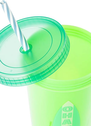 Silver Buffalo Disney Lilo and Stitch 4 Pack Color Changing Plastic Tumbler Set Featuring Stitch, 24 Ounces