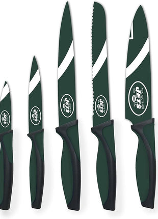 NFL New York Jets 5-Piece Kitchen Knife Set