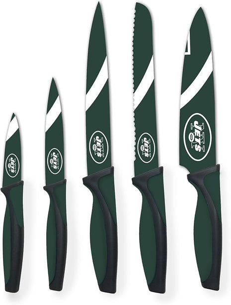 NFL New York Jets 5-Piece Kitchen Knife Set