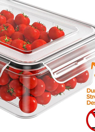 52 Piece Airtight Food Storage Containers Set with Lids (26 Containers & 26 Lids),100% Leakproof Plastic Meal Prep Container Reusable, BPA Free Kitchen and Pantry Organization - Labels & Pen