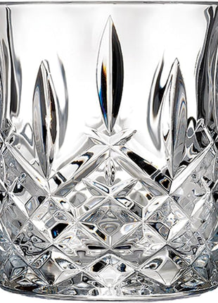 Marquis by Waterford 165118 Markham Double Old Fashioned Glasses, Set of 4, Clear Crystalline, 3.75 inches (H) x 3.3 inches (W) 11oz