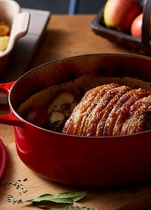 Le Creuset Enameled Cast Iron Signature Oval Dutch Oven, 2.75 qt., Cerise