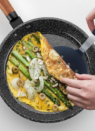 Tenta tenta kitchen Silicone Turner Pancake Slotted Spatula for Cooking - Nonstick Cookware Safe 600°F Flexible & Thin Cooking Flipper for Eggs - Reinforced Stainless Steel Core - BPA Free