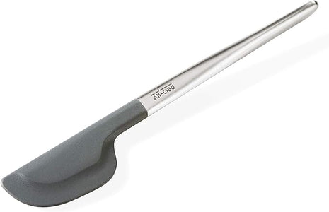 All-Clad Silicone Tools Scraper For Cooking, Baking And Serving, Stainless Steel and Black, Model Number: K14704