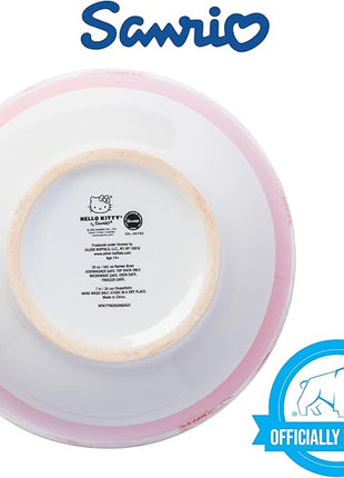 Silver Buffalo Sanrio Hello Kitty Strawberry Milk Pattern Ceramic Ramen Noodle Rice Bowl with Chopsticks, Microwave Safe, 20 Ounces