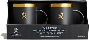 Hydro Flask Coffee Mug Gift Set - Insulated Stainless Steel, Non-Spill, Leak Proof Travel Mugs 12 Oz Black Tie Set