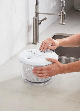 Cuisinart Large Salad Spinner- Wash, Spin & Dry Salad Greens, Fruits & Vegetables, 5qt, CTG-00-SASW White