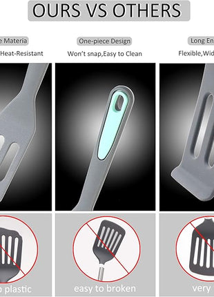 To encounter Mini Brownie Serving Spatula, Bent Icing Spatula, Heat-Resistant Flexible Nonstick Silicone, Set of 2