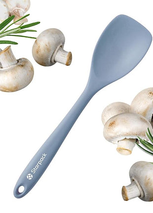 Starpack 'The All Rounder' Premium Silicone Spoonula Spatula - Up to 600°F Heat Resistant Spatula Spoons - Best Silicone Spoonulas - Rubber Spoon Spatulas - Kitchen Spoon Spatulas for Cooking