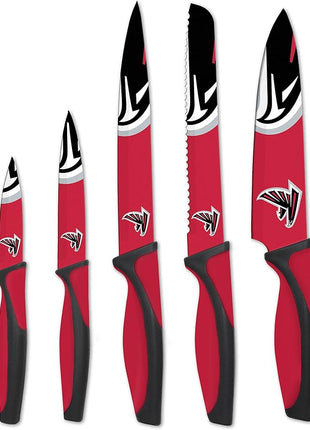 The Sports Vault NFL Atlanta Falcons 5-Piece Kitchen Knife Set