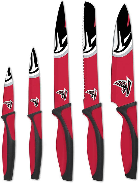 The Sports Vault NFL Atlanta Falcons 5-Piece Kitchen Knife Set