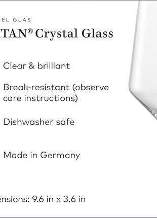 ZWIESEL GLAS Pure Cabernet Red Wine Glass (Set of 2), Graceful Wine Glasses for Red Wine, Dishwasher-Safe Tritan Crystal Glasses, Made in Germany (19 Ounce)