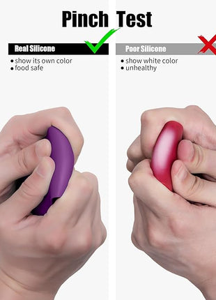 4-Piece Silicone Spatula Scrapers: Doosu 600°F Heat Resistant Food Grade Kitchen BPA Free Rubber Baking Cooking Tool Nonstick Utensil Set for Mixing, Scraping, Folding, Stirring, Serving (Multi-5)