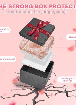 80th Birthday Gifts for Women, 14oz Pink Coffee Mug with Gold Pattern, Best Gifts for 80 Year Old Grandma, Mom, Sister, Friend, Fabulous 80 Limited Edition, 1943 Birthday Gifts for Women.