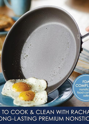 Rachael Ray Cucina Nonstick Cookware Pots and Pans Set, 12 Piece, Lavender Purple