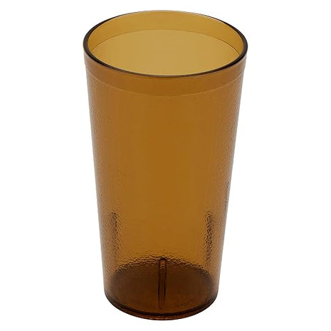 G.E.T. 6616-1-A-EC Heavy-Duty Plastic Restaurant Tumblers, 16 Ounce, Amber (Set of 4)