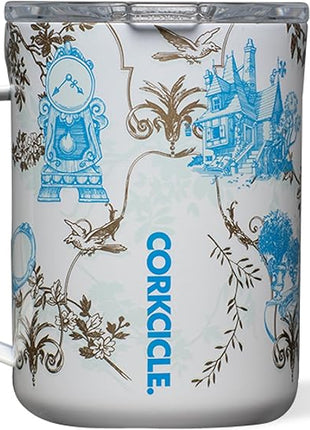 Corkcicle Classic Coffee Mug - Triple Insulated Stainless Steel for Travel - Shatter-Proof Lid - Keeps Drink Hot Over 3 Hours - Holiday Mug Gift - Great for Gifting Warmth - 16 oz - Princess Belle